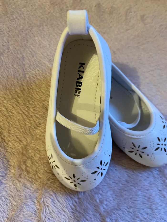 Ballerine blanche pointure 21 kiabi - photo numéro 2