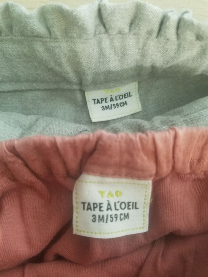 Lot 2 pantalons fille 3 mois - photo numéro 4