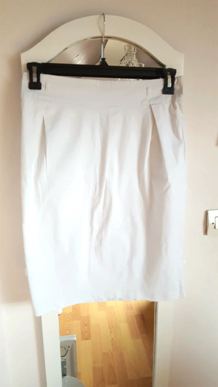 Jupe blanche Benetton femme