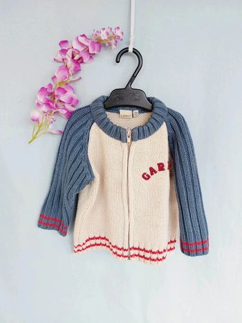 Gilet zippé 12 mois In Extenso