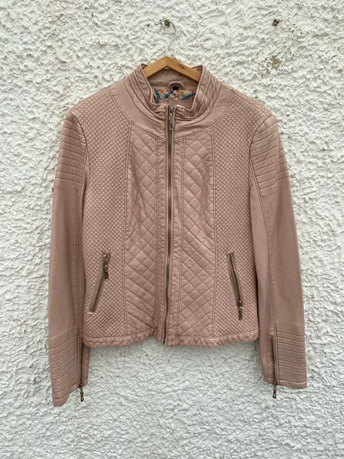 Veste similicuir femme