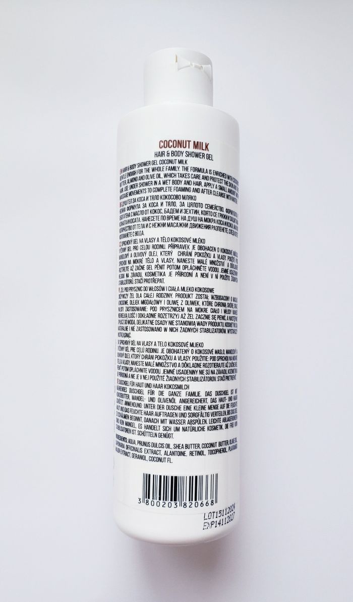 100 % Naturel - Lait de Coco - Gel Douche Corps et Cheveux - Stani Chef's - 250 ml - photo numéro 2