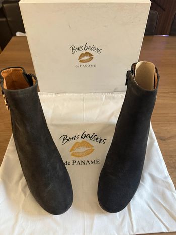 Bottines à talons noir taille 37 Bon Baiser de Paname