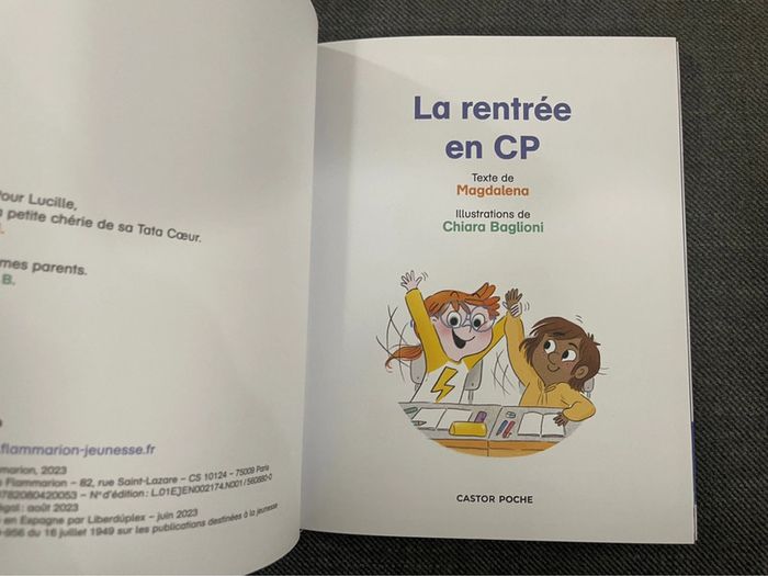 Super copains ! La rentrée en CP - Magdlalena et Chiara Baglioni - photo numéro 2
