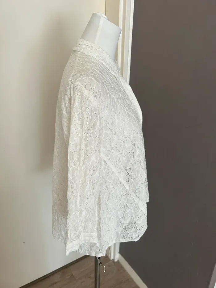 Masai chemise cardigan dentelle écru bohème chic été - photo numéro 5