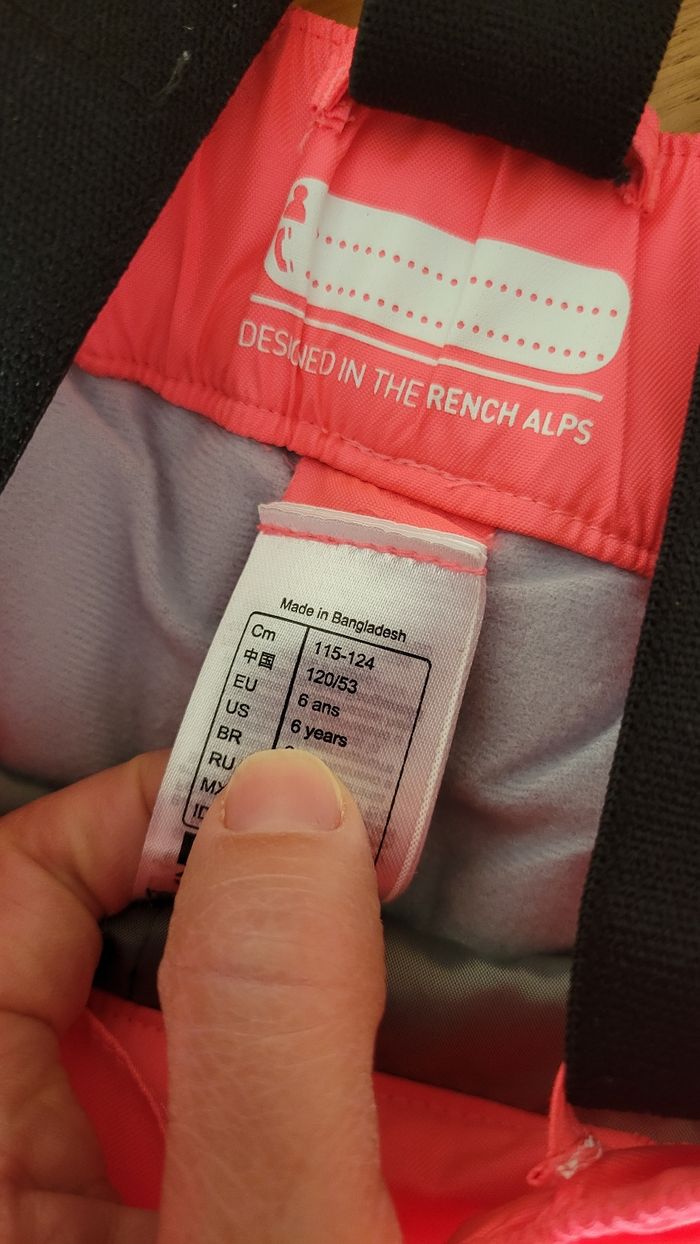 Pantalon de ski à bretelles réglables 6 ans - photo numéro 4