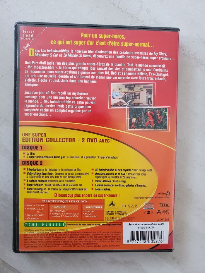 DVD Les indestructibles Disney Pixar - photo numéro 3