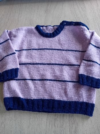 Pull tricoté main