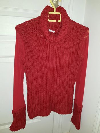 Pull col roulé