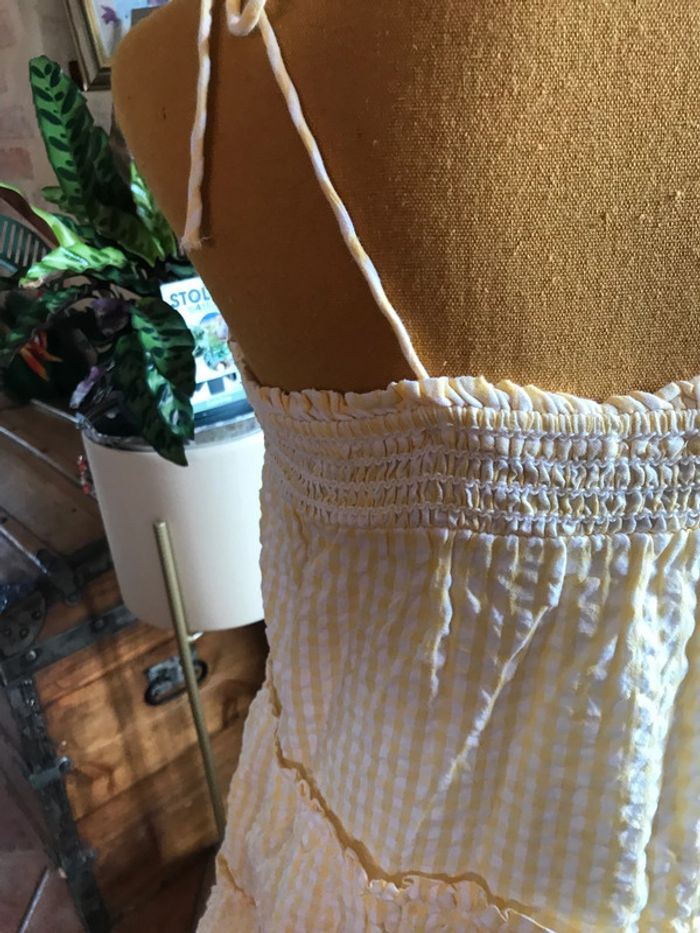 Jennyfer don’t call le robe à bretelles taille s tissus gauffré - photo numéro 6