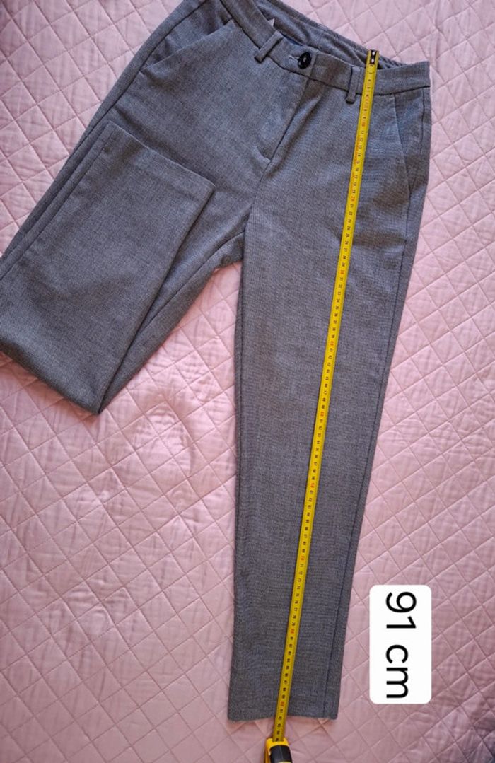 Pantalon gris habillé - Benetton - T. 34 - photo numéro 11