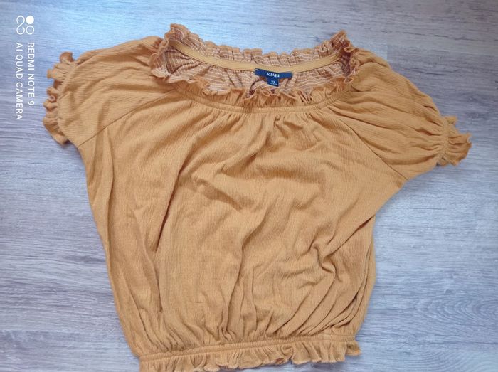 Haut moutarde fille, Kiabi, Taille 12 ans NEUF