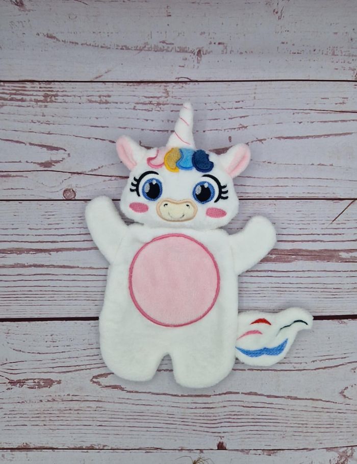 Joli doudou plat Licorne - photo numéro 2