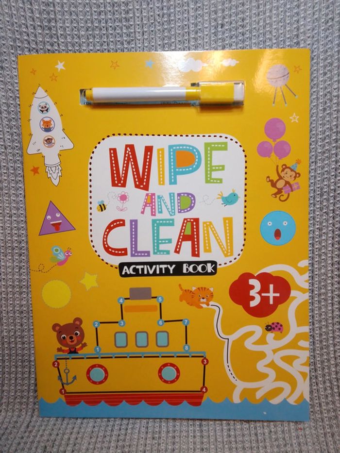 Livre ardoise activités "écrit et efface"/ 3 ans+