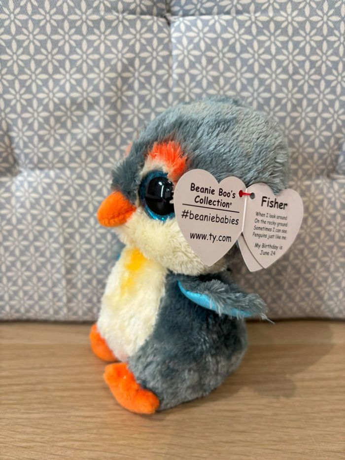 Peluche Fisher le Pingouin "The Beanie Boo's Collection" - photo numéro 3