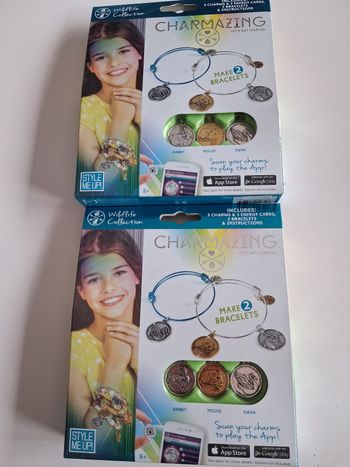 Lots de 2 boîtes de kit bracelets Charmazing neuf
