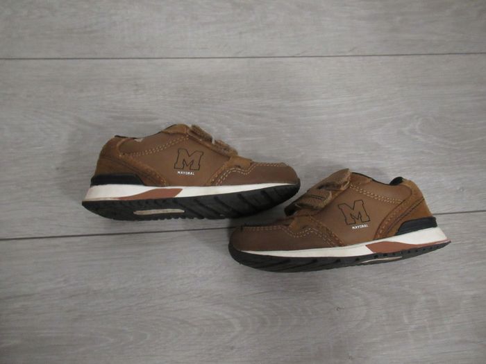 Chaussures baskets marrons à scratch taille 23 Mayoral - photo numéro 6