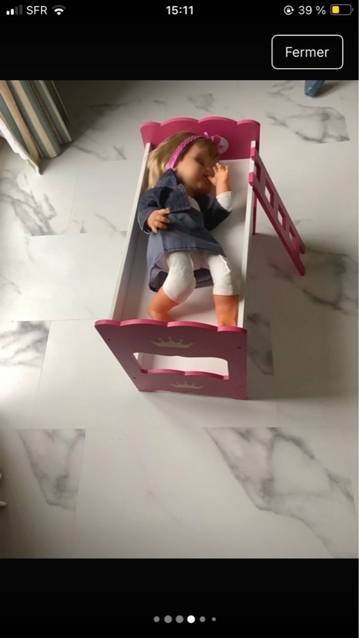 Lit superposé aimantine  avec bb