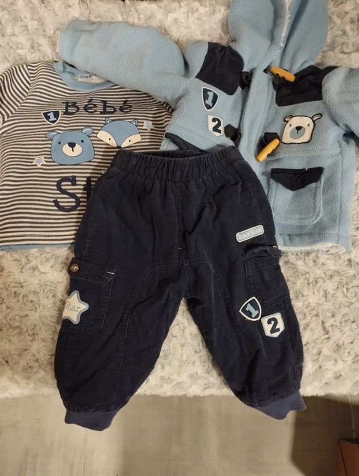 Ensemble chaud 3 pièces 12 mois