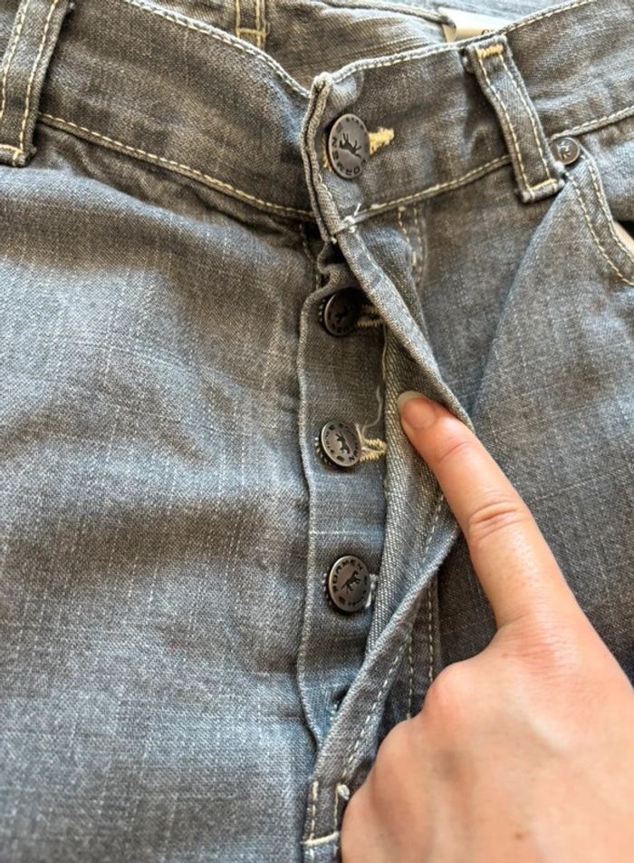 Jean homme gris clair vintage y2k 00s taille XL/48 – coupe droite regular – 100% coton - photo numéro 7