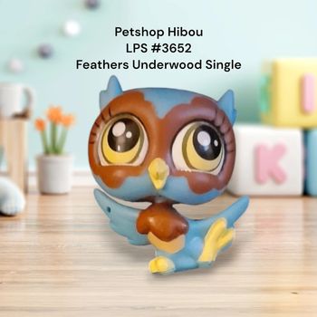 Little Petshop Hibou - Feathers Underwood Single - LPS #3652 Hasbro