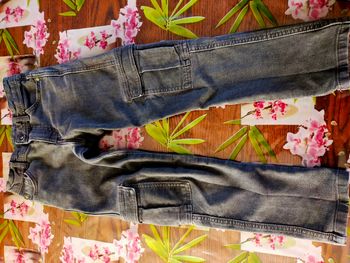 Pantalon jean cargo sergent major 8 ans gris 