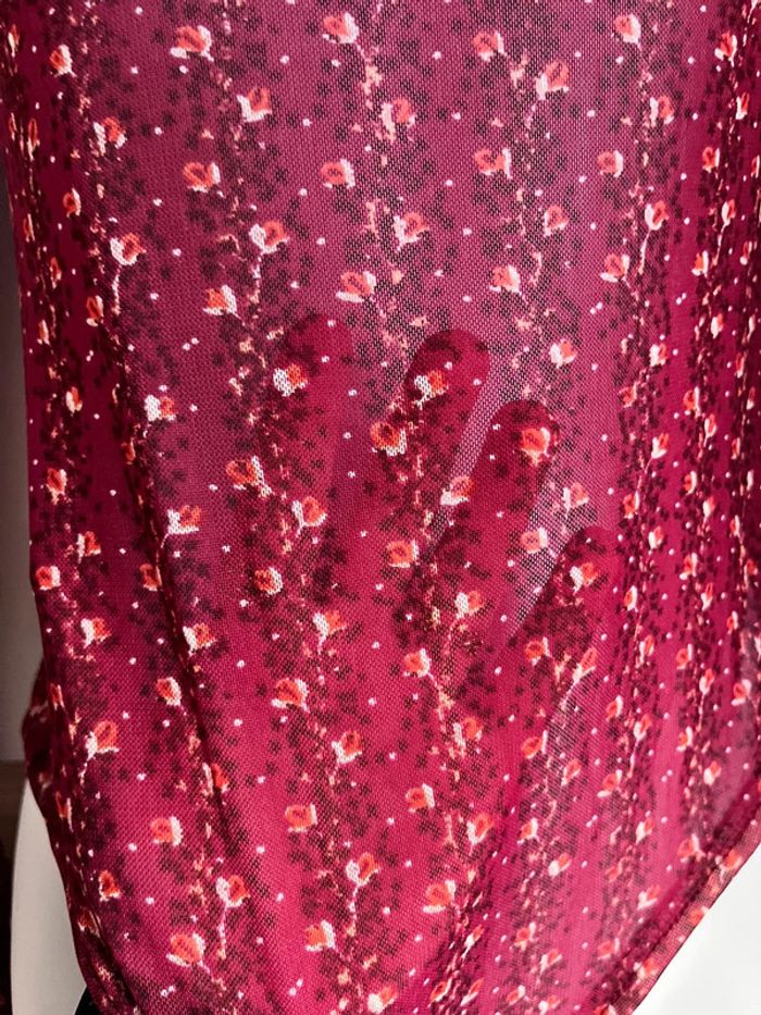 Body sali transparent fleuri - photo numéro 3