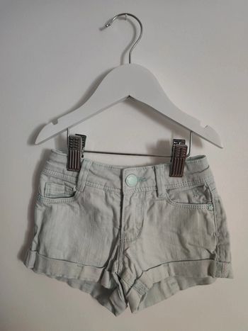 Short Okaïdi vert d'eau menthe 2 ans