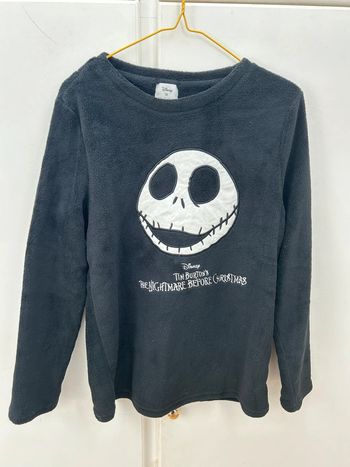 Haut de pyjama polaire noir monsieur jack - taille xs pilou pilou