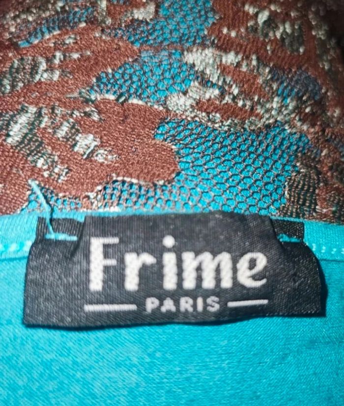 Dernier prix💎haut dentelle femme sexy coquette top cache coeur rare luxe frime paris vintage t s 36 - photo numéro 6