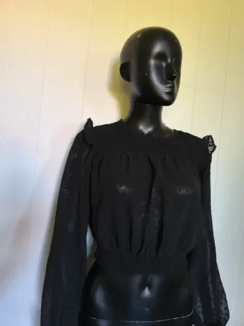 Haut noir transparent 217 193