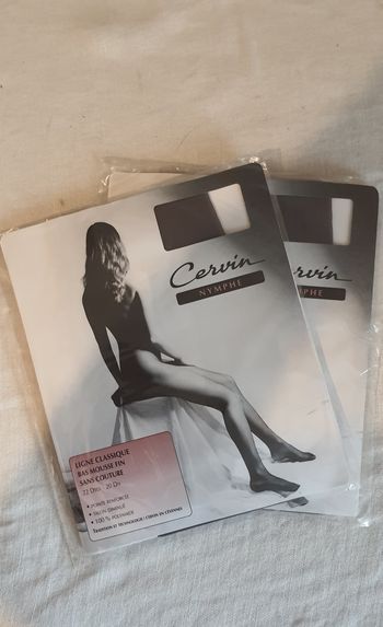 Lot de 2 paires de bas mousse fin "Cervin" taille3
