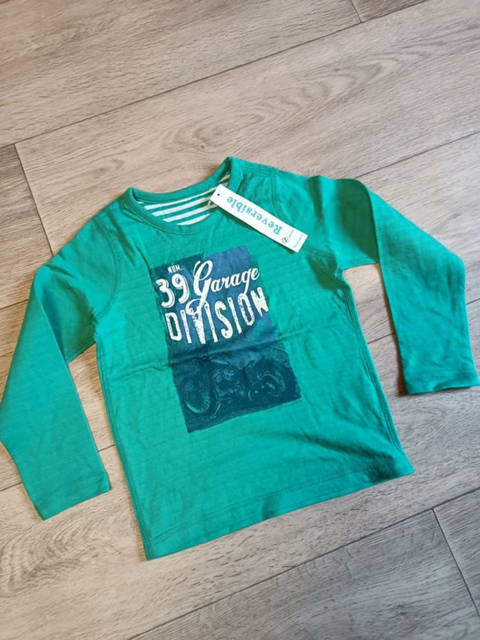5. T-shirt neuf réversible Z génération 4ans F104cm - photo numéro 2