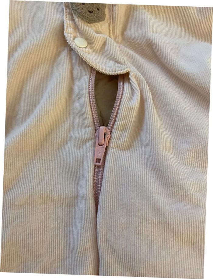 Combinaison pilote en velours rose Bonpoint 12 mois - photo numéro 5