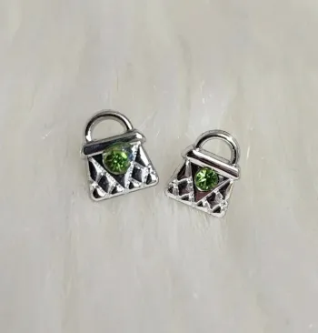 💎Boucles d'oreilles Argent Sac a main💎