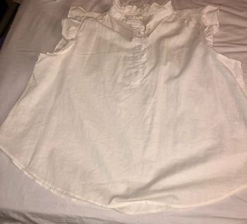 Chemisier lin sans manche T XL- H&M