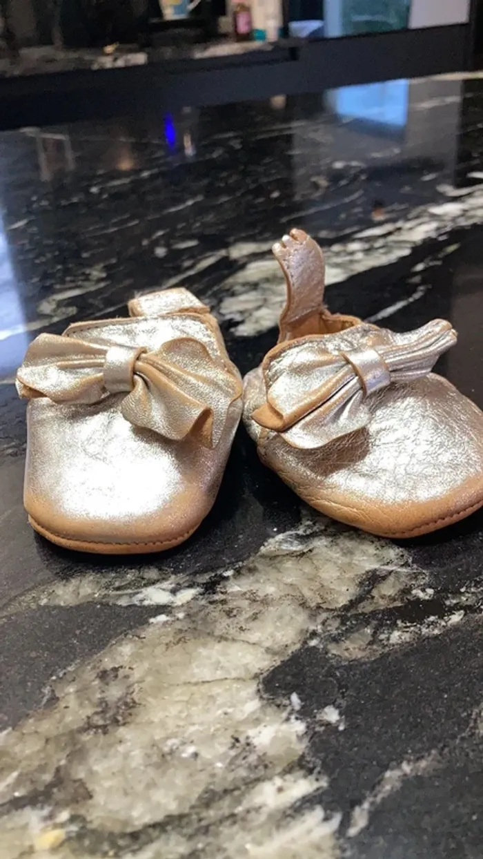 Chaussons cuir Easy Peasy 0-6 mois