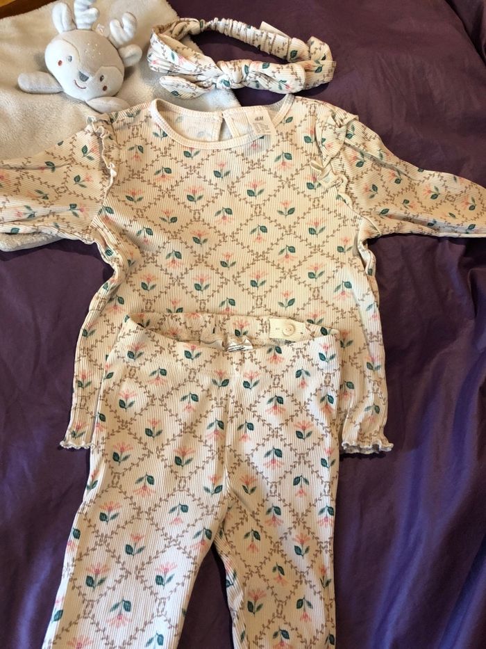 Ensemble 3 pièces côtelé H&M