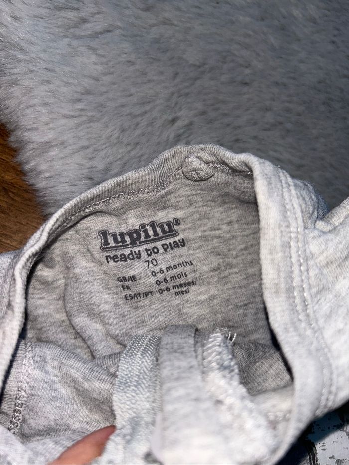 Gigoteuse légère grise motif légère - 0/6 mois - Lupilu - photo numéro 4
