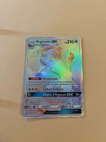 Carte Pokémon argouste gx 157/149 soleil et lune