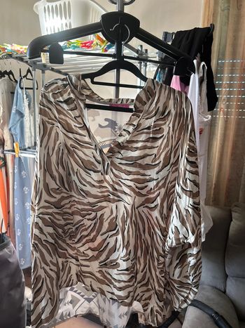 Blouse ML zébrée multicolore