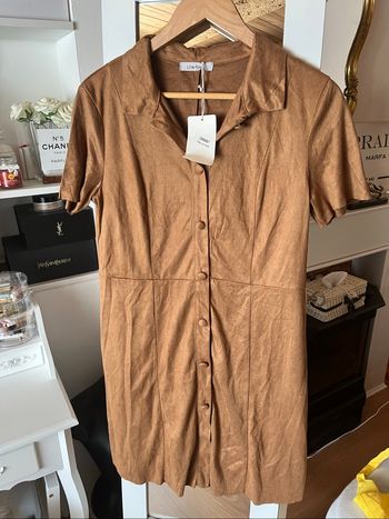 Robe/chemise marron suédine T.S/M La Modeuse neuve 🤎
