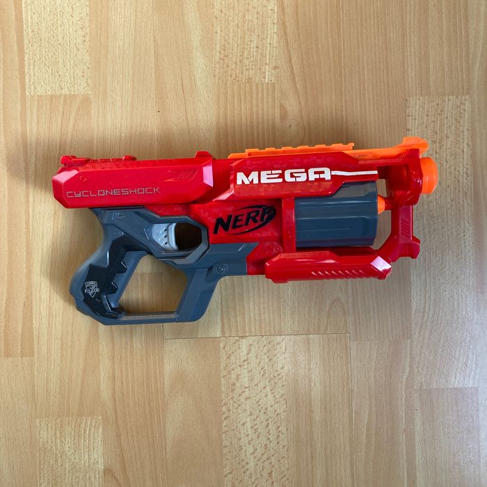 Nerf Mega Cycloneshock - Blaster à Tambour Rotatif (Puissant !)