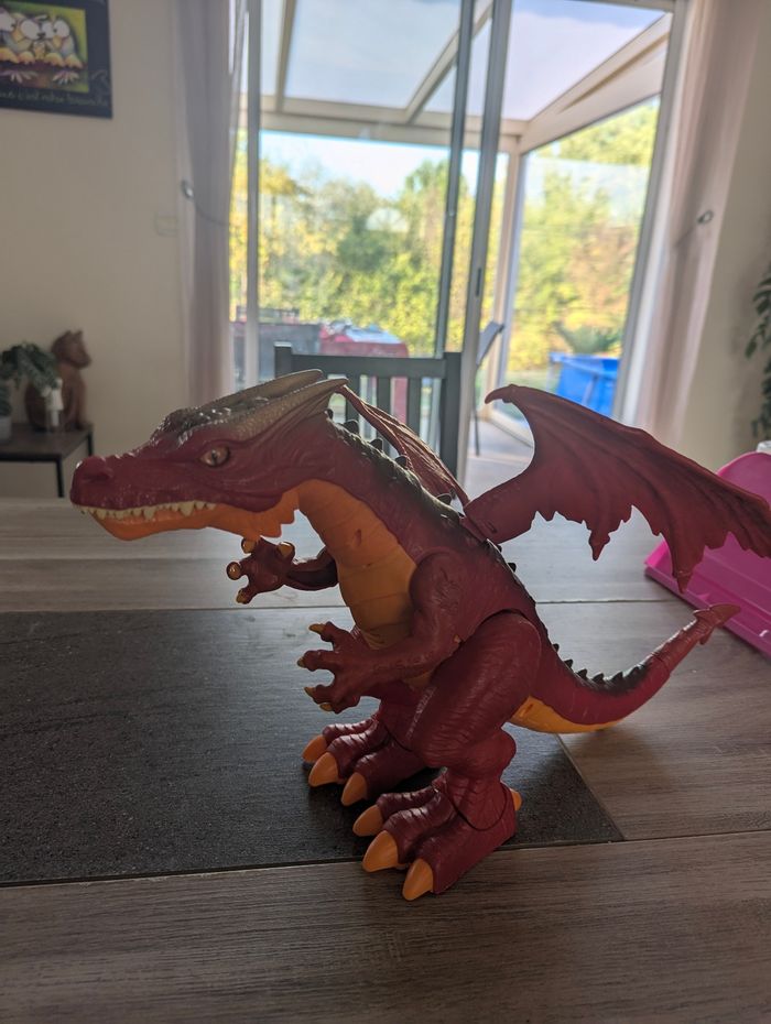 Grande figurine de dragon son bruit grognement et mouvements enfanf - photo numéro 4