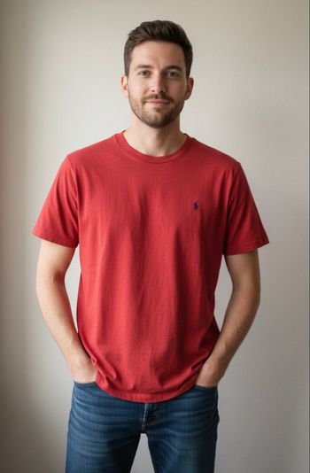 T-shirt rouge homme Ralph Lauren XL