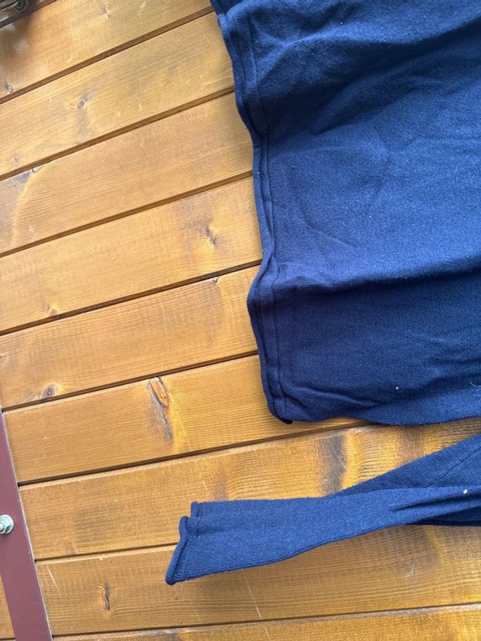 T-shirt à manches longues bleu marine - photo numéro 3