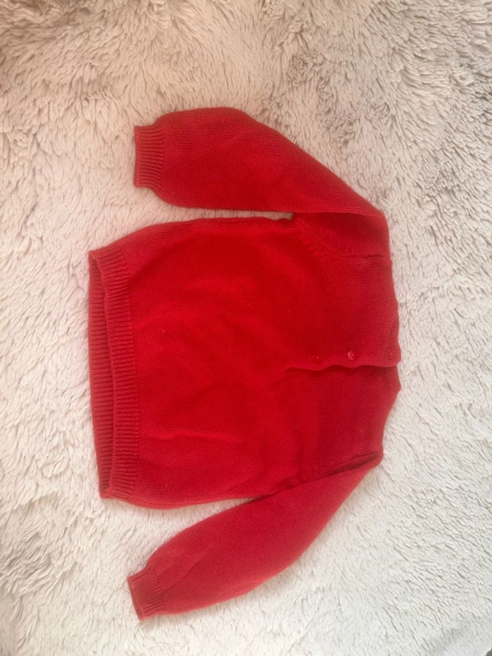 pull rouge fille 12 mois - photo numéro 3