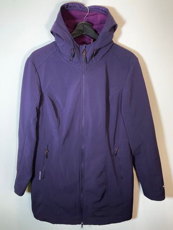 Veste softshell longue à capuche violette pour femme C9 by Champion taille L 606