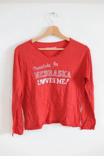 C56 t-shirt rouge Zadig&voltaire 12 ans