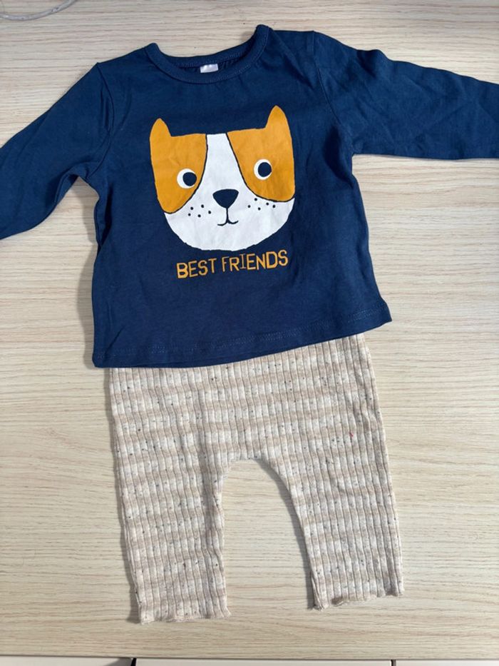 Ensemble Zara / Tex taille 1-3 mois